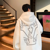 Men Hoodie Letter Printed Hoodie Men's Winter Hoodie
