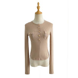 Women T-Shirt Long Sleeve T-shirt round Neck Top