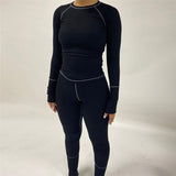 Women Co-Ord Set Autumn Leisure Long Sleeve Top and Trousers