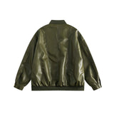 Unisex Jacket Autumn Baseball Uniform Leather Coat Women's Clothing
