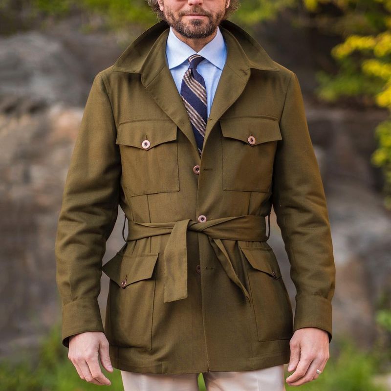 Men Jack Men's Jacket Mid-Length Slim Fit Casual