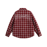 Unisex Jacket Fall Plaid Contrast Color Jacket Women's Clothing