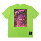 Men's T Shirt Portrait Short-Sleeved T-shirt Men's and Women's High Street Hiphop