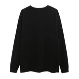 Men Long Sleeve Shirt Letter Graffiti Long Sleeve Bottoming T-shirt Men and Women Hip Hop