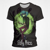 Sally Face T Shirts Sally Fisher 3D Digital Printed round Neck Men's and Women's T-shirt