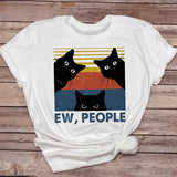 Printed Crew Neck Top Short Sleeve T-Shirt Women's