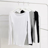 Women Long Sleeve Shirt Spring Split Button Design Blouse Female