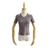 Women T-Shirt Summer Short Sleeve T-shirt Top Bottoming Shirt