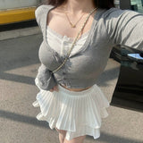Women Long Sleeve Shirt Autumn Undershirt Top Tight