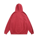 Men Hoodie XINGX Printed Full-Zip Cardigan Hooded Sweater