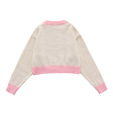 Women Sweater Short Sweater Women's Autumn round Neck Long Sleeve Short