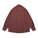 Men Long Sleeved T Shirt Vertical Striped Long Sleeve Shirt Outer Wear Men's Spring and Autumn Loose Casual