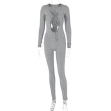 Women Jumpsuit Women's Autumn Fashionable Fitted Long Sleeve Jumpsuit