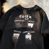 Retro Trendy Cat Cotton T-shirt Casual