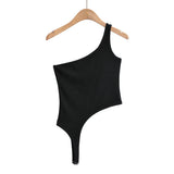 Women Camisole Summer Single-Shoulder Suspender Outerwear Crop-Top Spaghetti-Strap