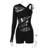 Women Jumpsuit Women's Summer Fashion Sleeve Short Jumpsuit