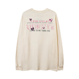 Men Long Sleeve Shirt Loose Long Sleeve T-shirt Men's Ins Sweater