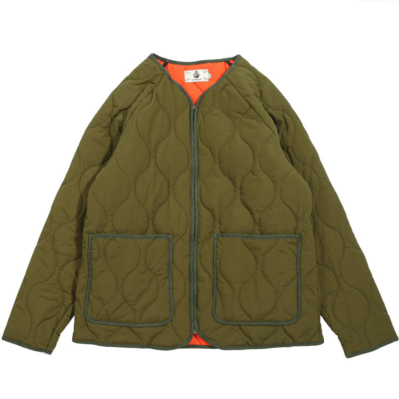 Men Cotton Padded Jacket Coat Retro Workwear Cotton Coat Jacket Men's Loose Collarless Jacket