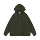 Men Hoodie Spring and Autumn Hooded Cardigan Sweater Zipper Jacket Casual Hoodie