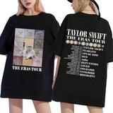 Cotton The Eras Tour Cat Edition Printed T-Shirt