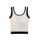 Women Vest Women's Summer Slim Fit Short Sleeveless