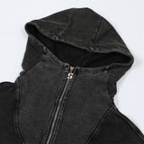Men Hoodie Sweater Men's Autumn and Winter Washed and Worn Loose
