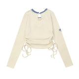 Women Long Sleeve T-Shirt Long Sleeve T-shirt Short T-shirt Design Sense Autumn Top