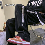 Men Sweatpants Corduroy Pants Loose Vintage