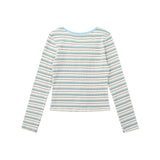 Women Long Sleeve T-shirt Short-Sleeved T-shirt Design Sense Girl Autumn Short