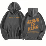 Jesus Is King Hoodie Christian Faith Sweatshirt Jesus