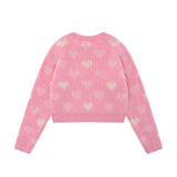 Women Sweater Crew Neck Sweater for Girls Autumn Leisure Short Knitted