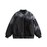 Unisex Jacket Winter Gradient Couple Cotton Baseball Uniform