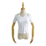 Women T-Shirt Summer Short Sleeve T-shirt Top Bottoming Shirt