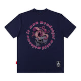 Men T Shirt Printed Half Sleeve Bottoming Summer Casual Short Sleeve T-shirt Men and Women