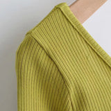 Women T-Shirt Knitwear All-Matching Sexy Short-Sleeved T-shirt Bottoming Shirt