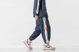 Unisex Pants Fall Color Contrast Patchwork Casual Pants