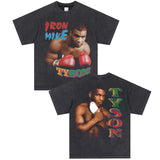 Mike Tyson T Shirt Boxing Vintage Character Print Short Sleeve