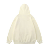 Men Hoodie Flocking Embroidered Spider Hooded Sweater Loose Casual Pullover