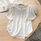 Women T-Shirt Short-Sleeved Shirt Women's Summer Top Loose