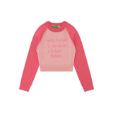Women Sweater Short Sweater Women's round Neck Long Sleeve