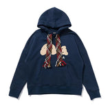 Palm Angle Hoodie Wholesale Cross-Border Fashion Brand Palm Angels Tassel Streamer Broken Bear Embroidery Velvet Hoodie Sweater Men's and Women's Coats