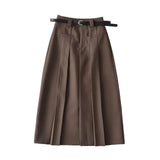 Women Skirt Suit Skirt Autumn Women's Midi Skirt