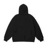 Men Hoodie Trendy Patch Spider Web Hooded Sweater Men's Autumn and Winter Long Sleeve Loose