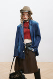 Unisex Jacket Autumn Striped Blooming Women's Suits