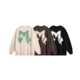 Unisex Sweater Autumn Vintage Letter Print