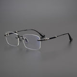 CHH Chrome Hearts Glasses Pure Titanium Frameless Business Myopia Glasses Frame