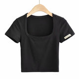 Women T-Shirt Summer Short-Sleeved Bottoming Shirt Short T-shirt