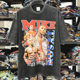 Mike Tyson T Shirt Heavy Cotton Crew Neck Loose Short Sleeve