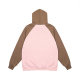 Men Hoodie Letter Printed Hoodie Raglan Sleeve Pullover Loose Hoodie Spring and Autumn