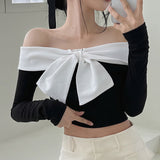Women Long Sleeve Shirt Slim-Fit Short Long Sleeve Bottoming Shirt